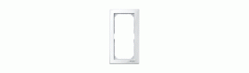M‑Smart frame, 2‑gang without central bridge piece, polar white, glossy